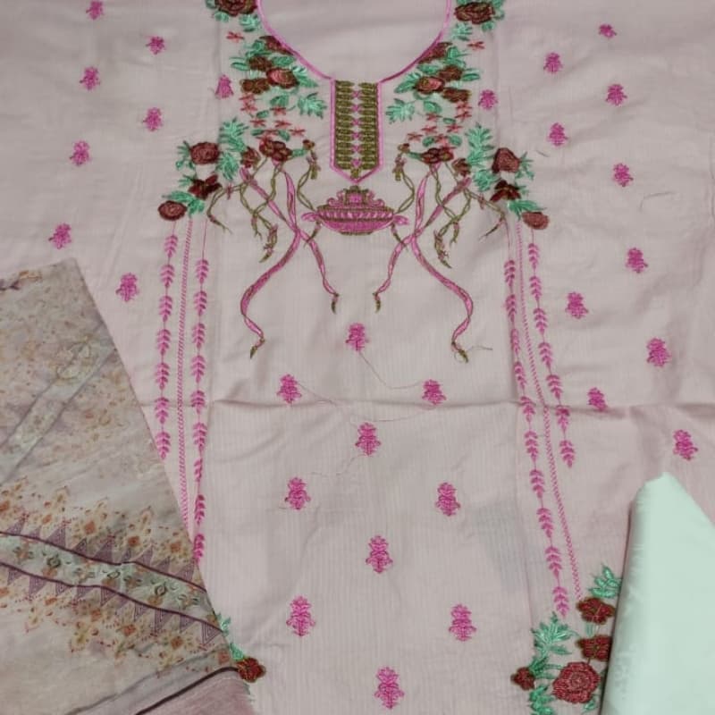 3pcs embroidery suit