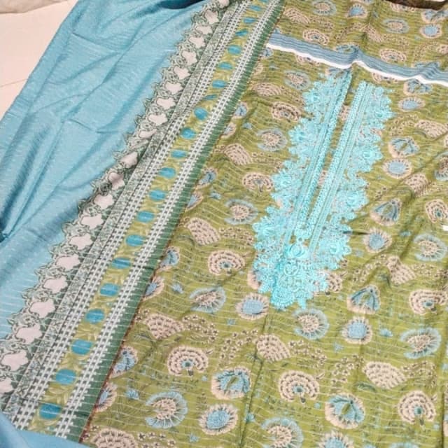 Khaadi slub lawn